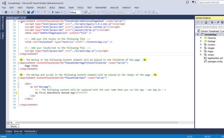 Open your solution explorer